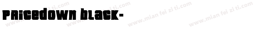 Pricedown Black字体转换